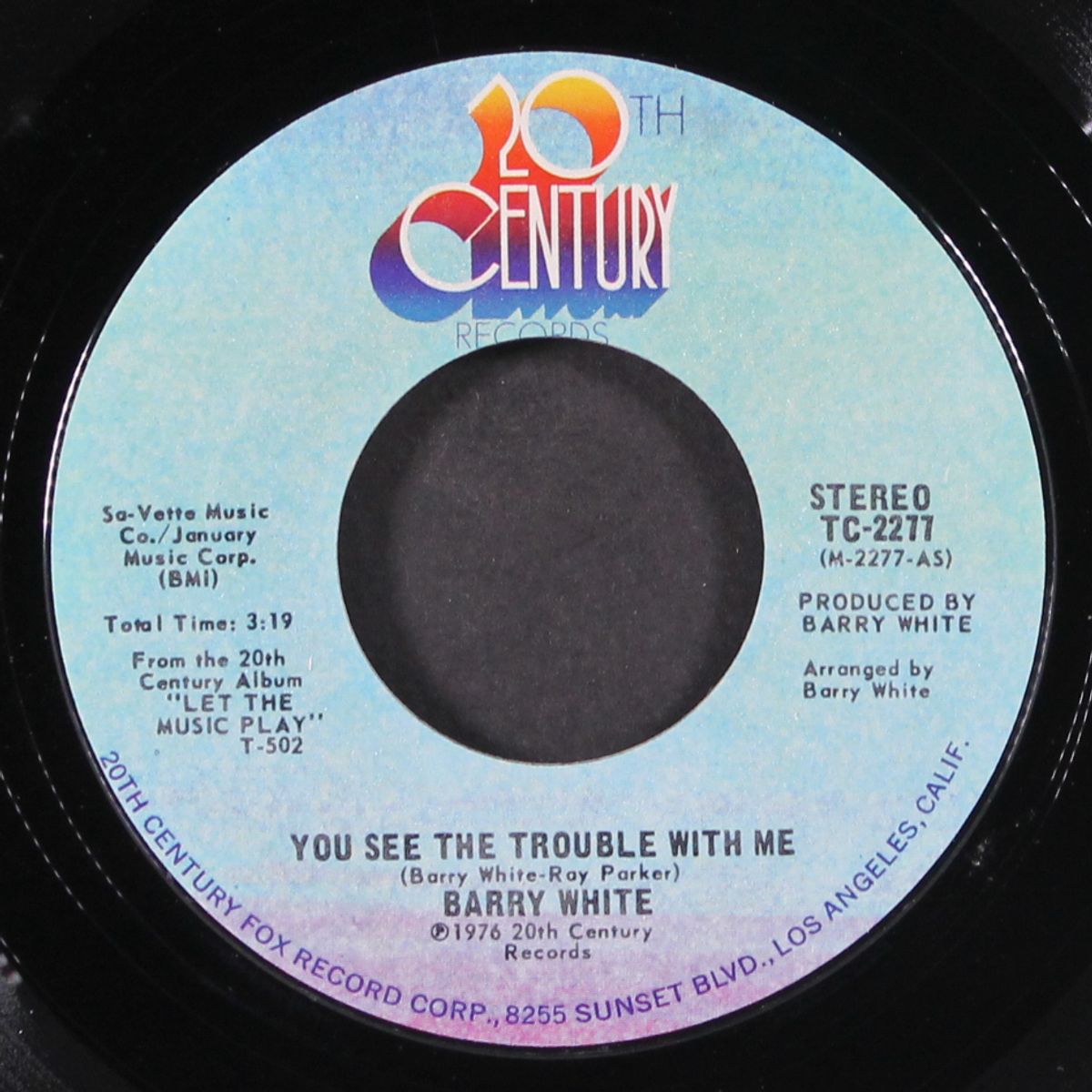 you see the trouble with me / i'm so blue and you are too by BARRY WHITE