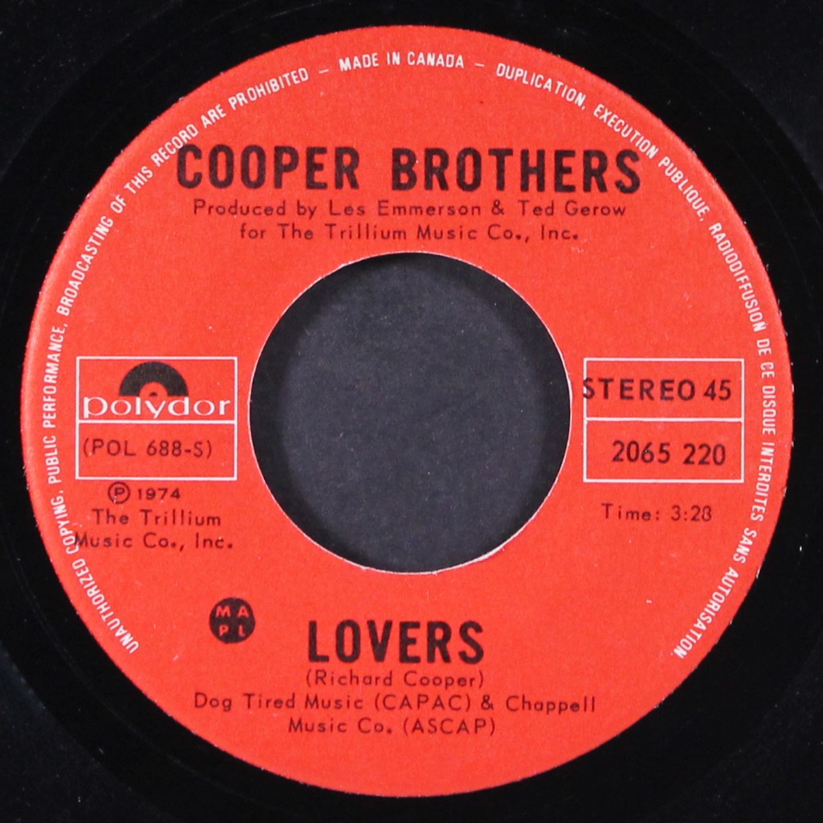 finally / lovers by COOPER BROTHERS
