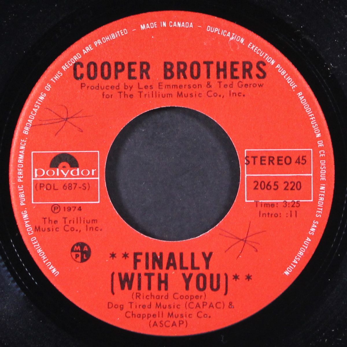 finally / lovers by COOPER BROTHERS