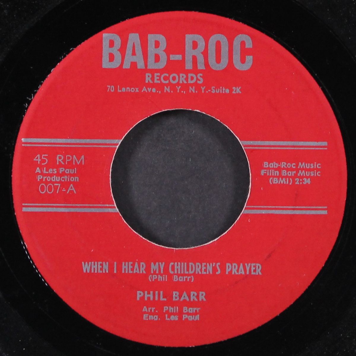 when i hear my children's prayer by PHIL BARR