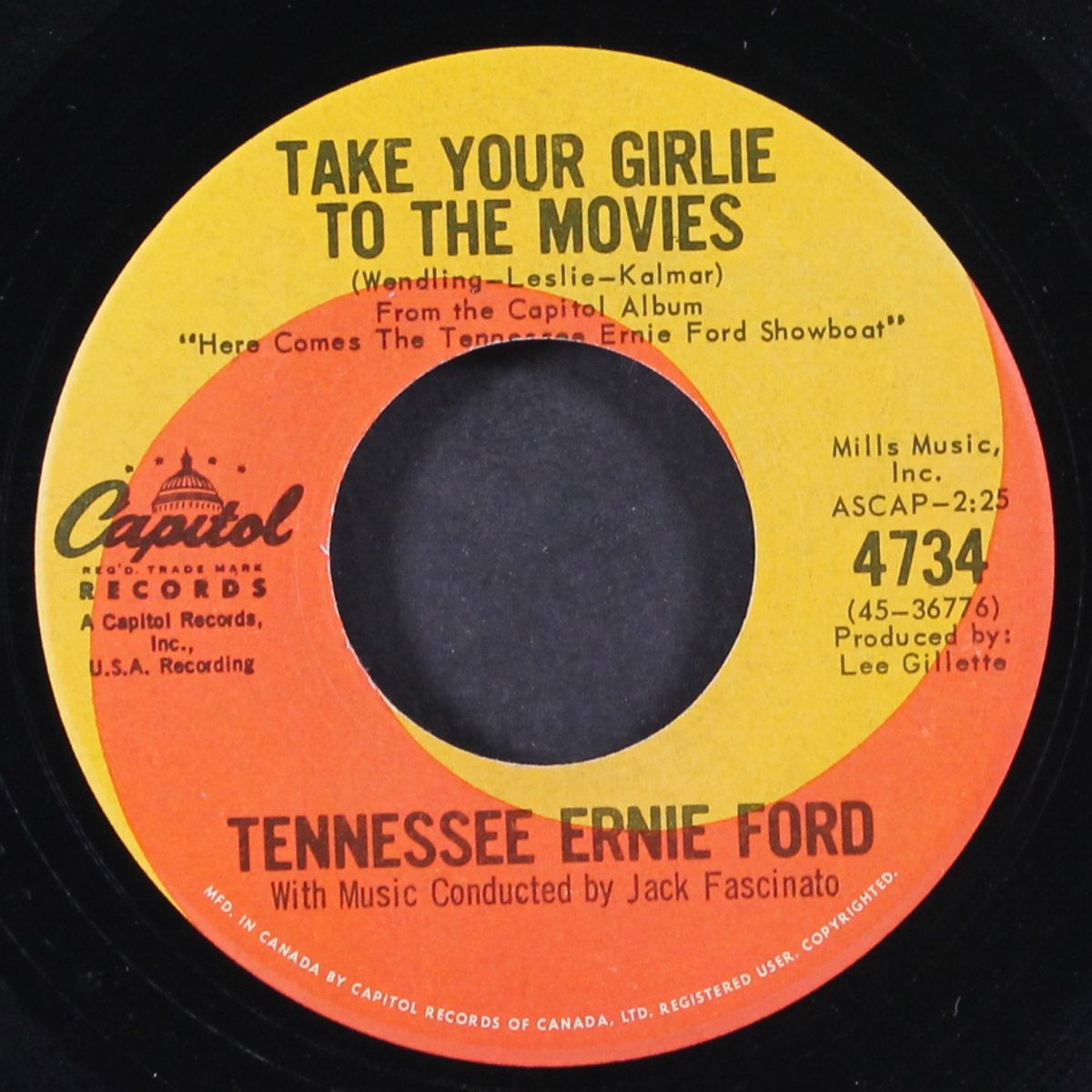 take your girlie to the movies / there'll be no new tunes on this old piano by TENNESSEE ERNIE FORD