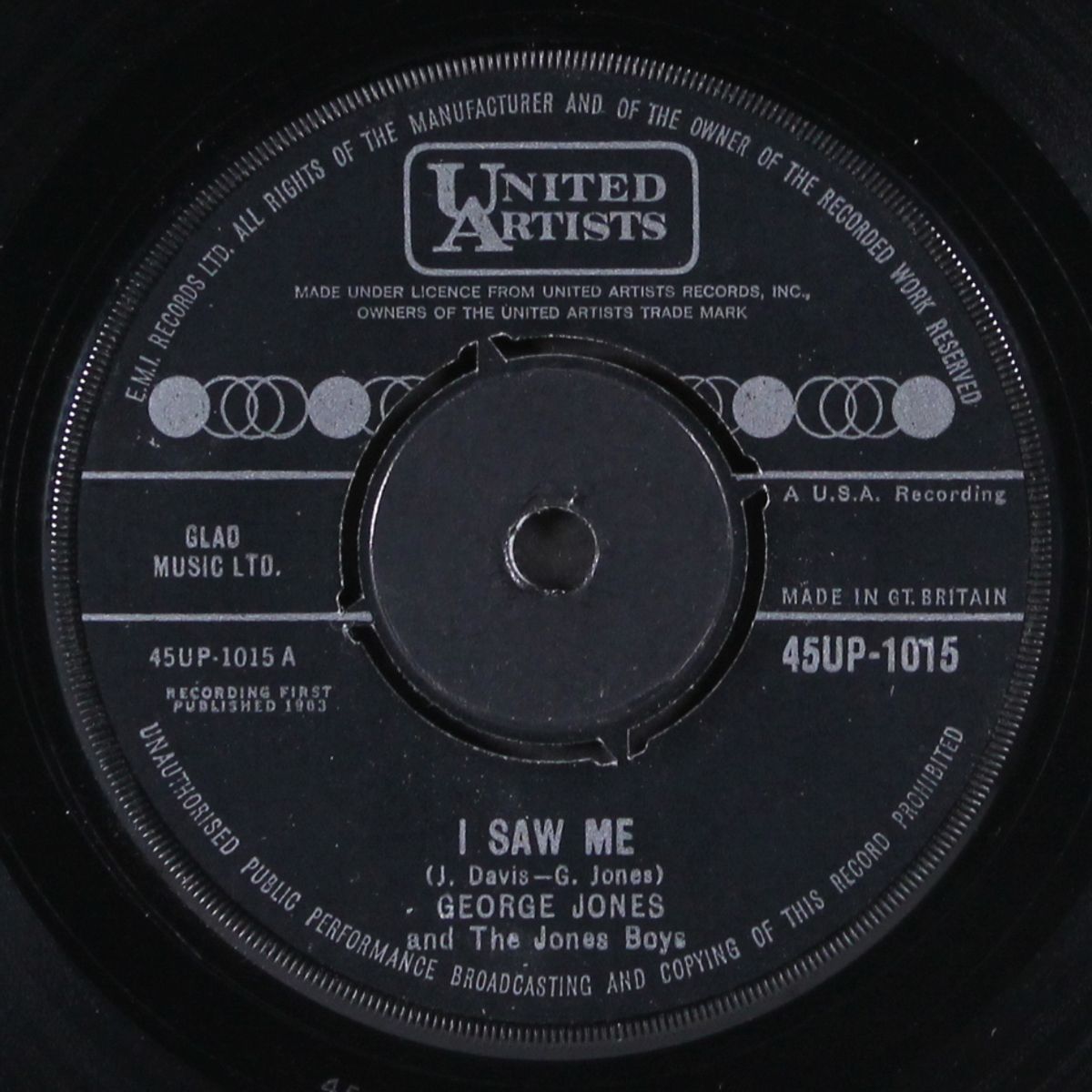 not what i had in mind / i saw me by GEORGE JONES