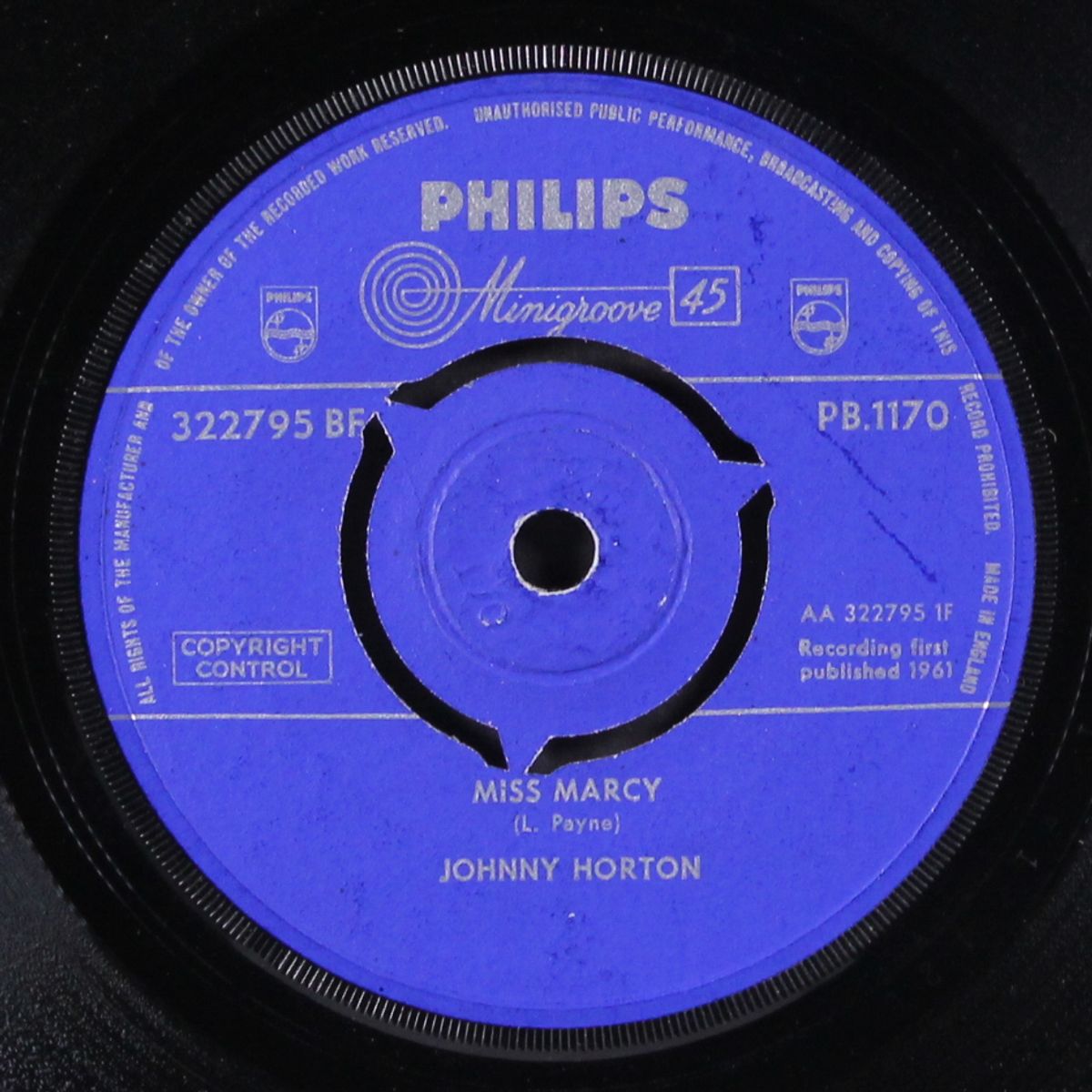 miss marcy / ole slew-foot by JOHNNY HORTON