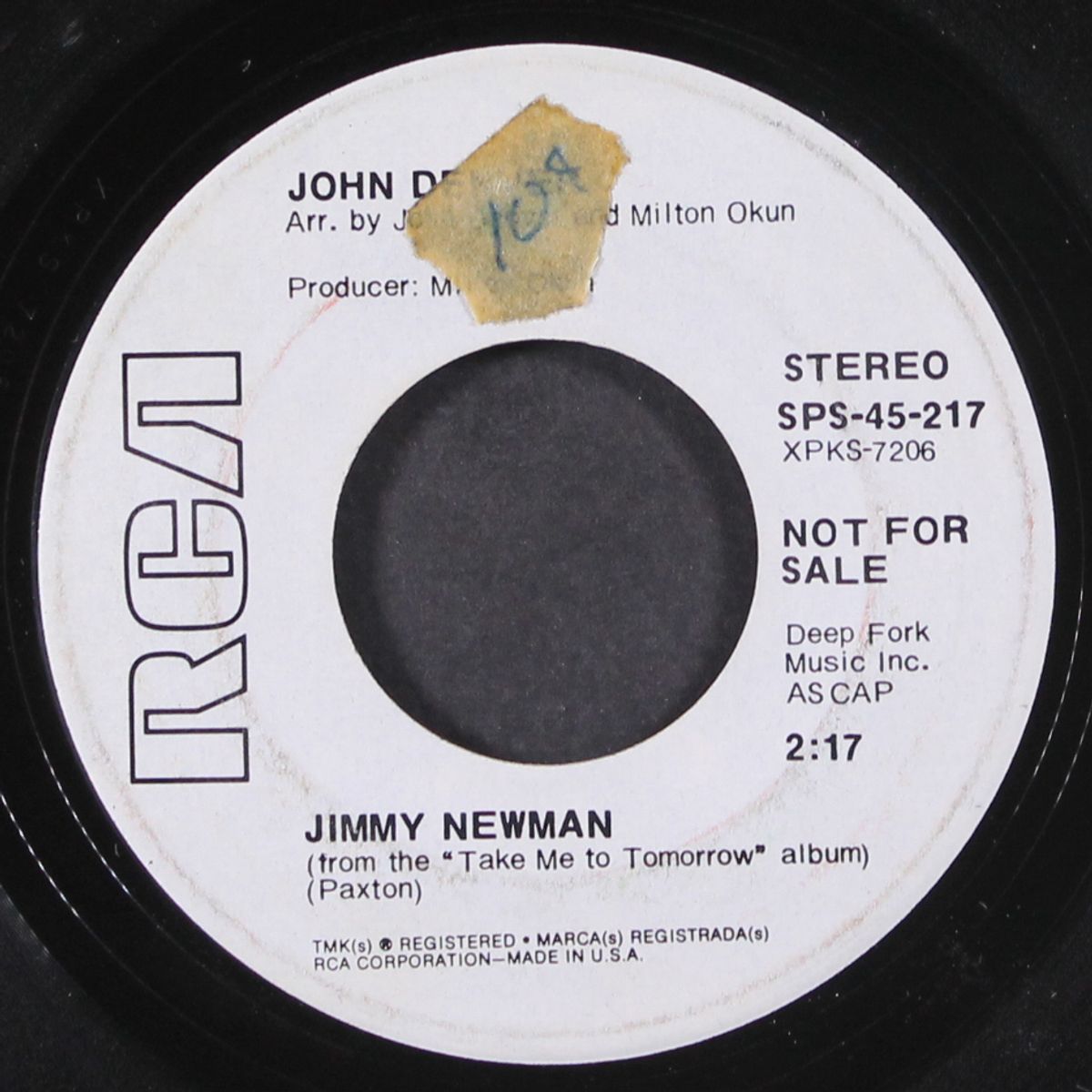 leaving on a jet plane / jimmy newman by JOHN DENVER
