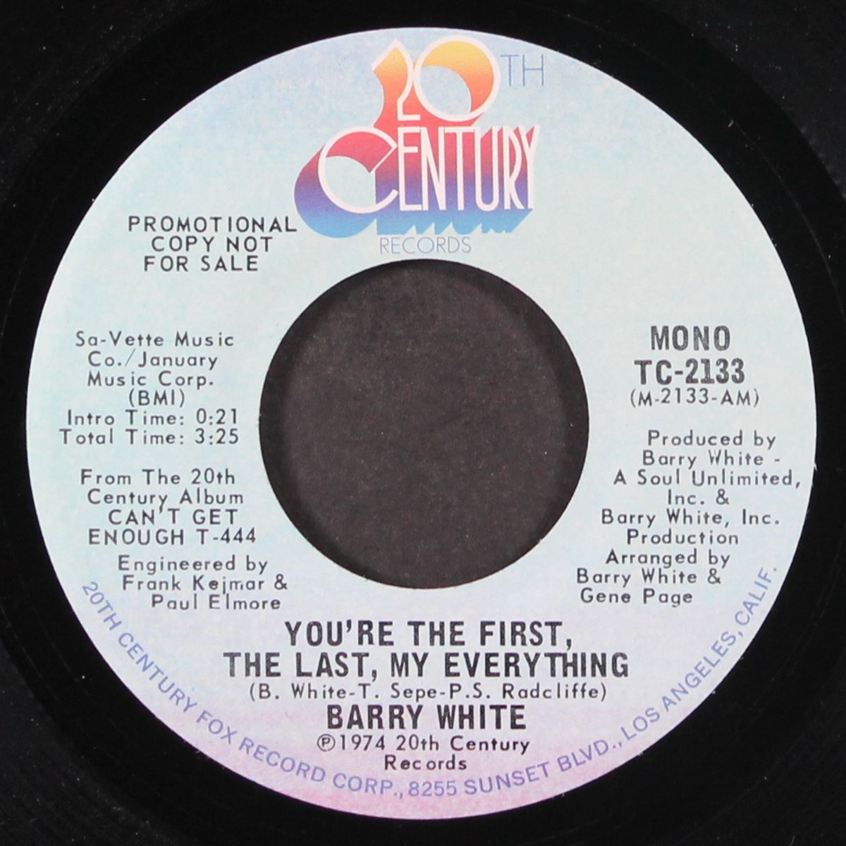 you're the first, the last, my everything by BARRY WHITE