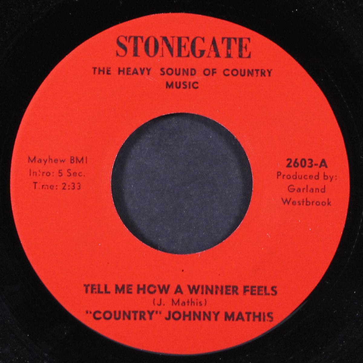 tell me how a winner feels by 'COUNTRY JOHNNY MATHIS