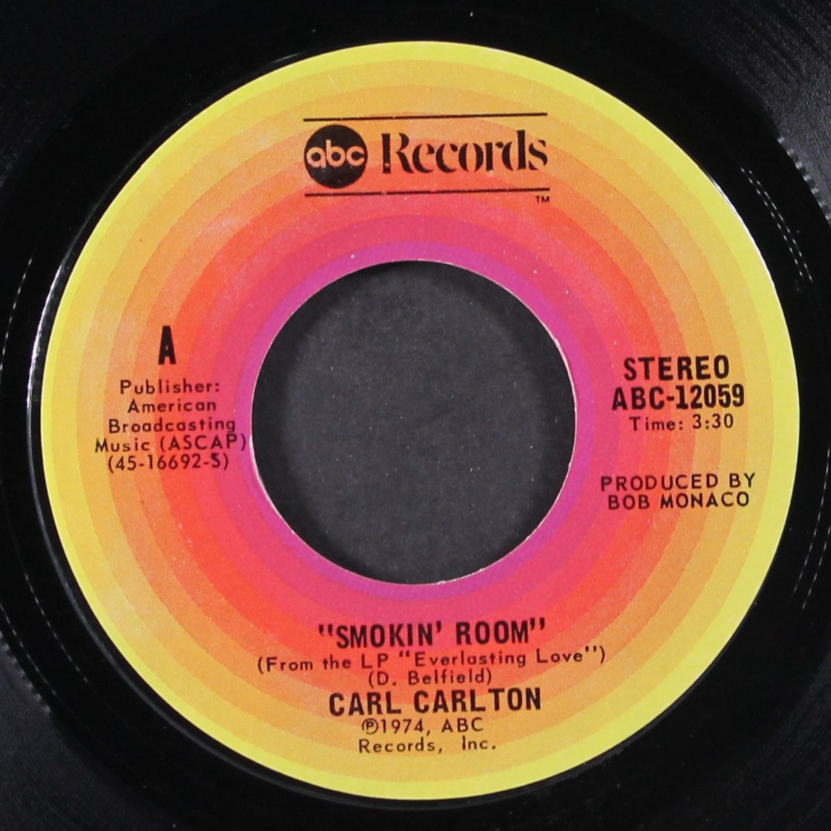 smokin' room / signed sealed delivered i'm yours by CARL CARLTON