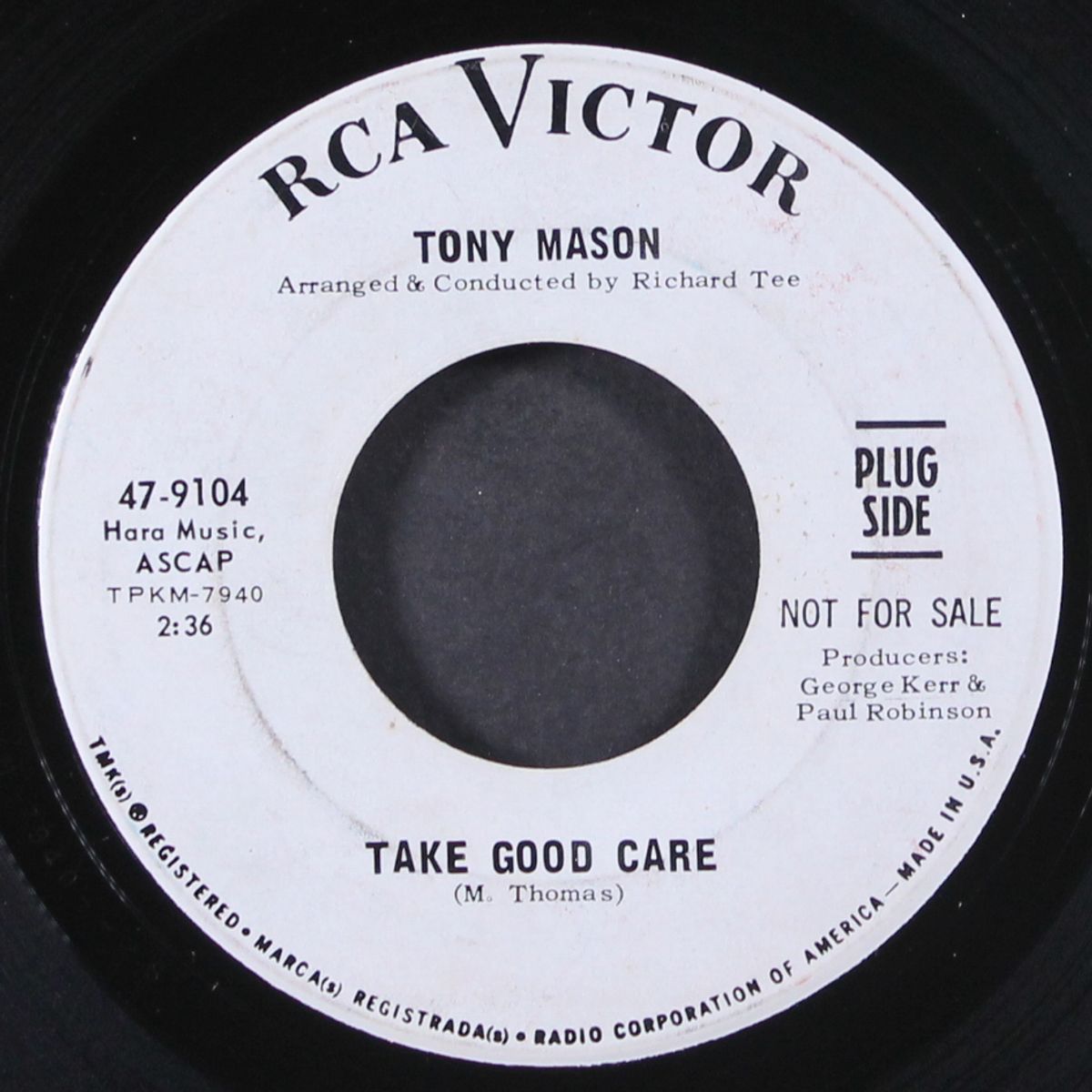 take good care / seeing is believing by TONY MASON