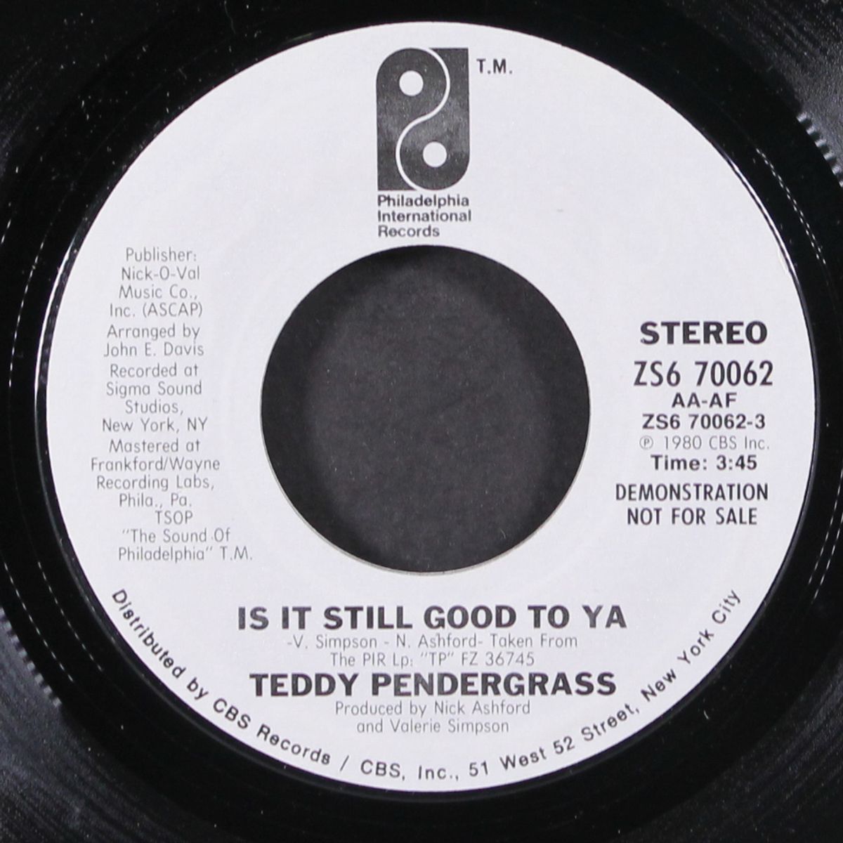 is it still good to ya / same by TEDDY PENDERGRASS