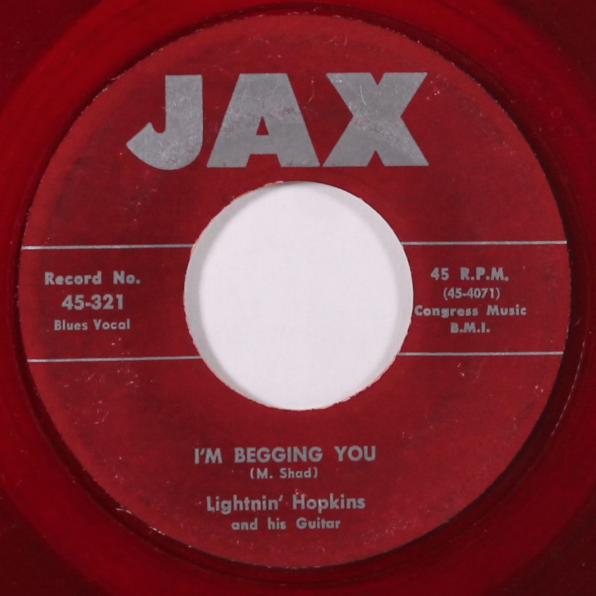 contrary mary / i'm begging you by LIGHTNIN' HOPKINS