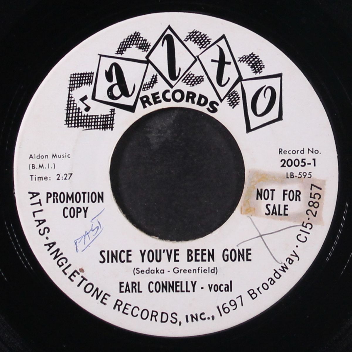 the trust / since you've been gone by EARL CONNELLY