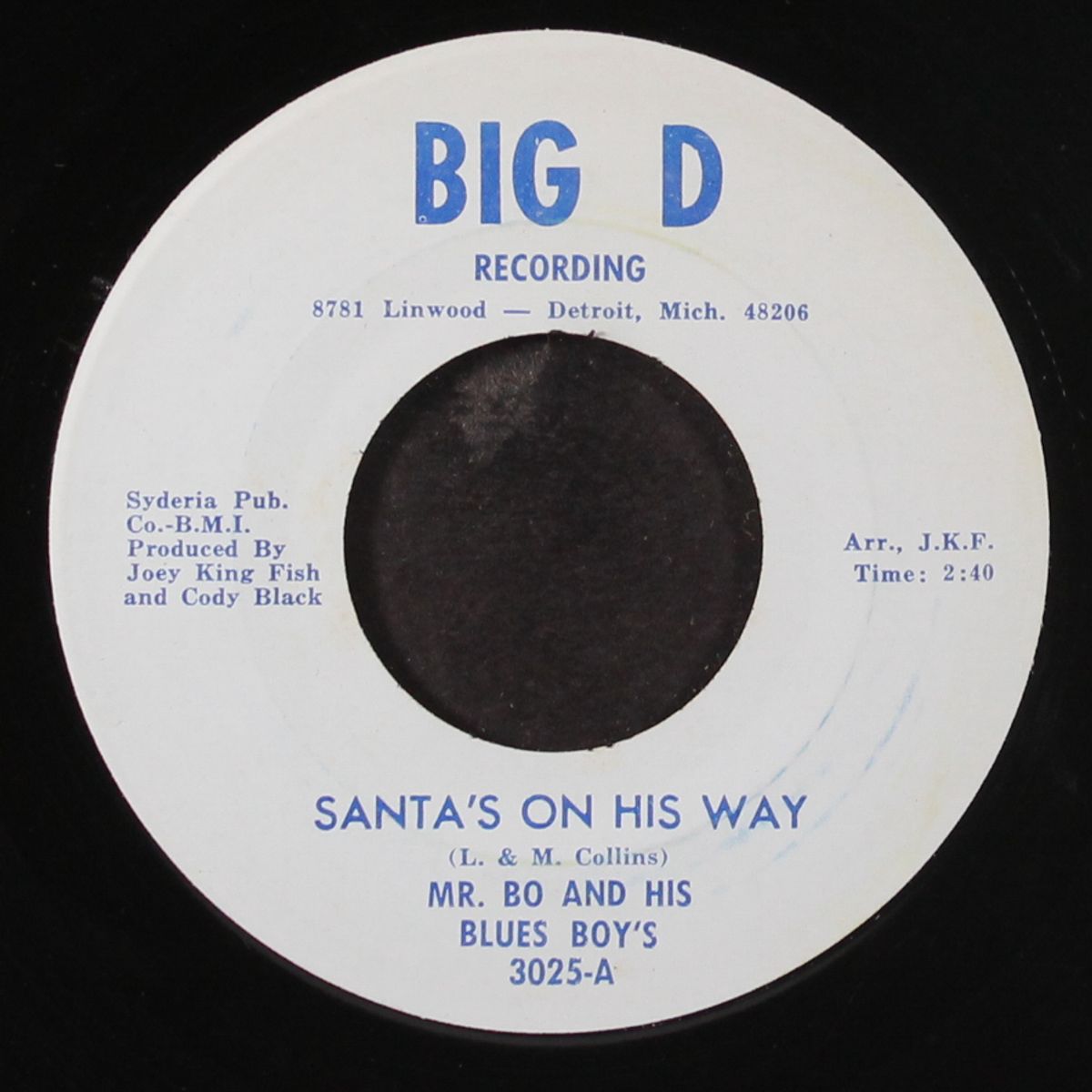 santa's on his way / let's go to the party by MR. BO & HIS BLUES BOYS