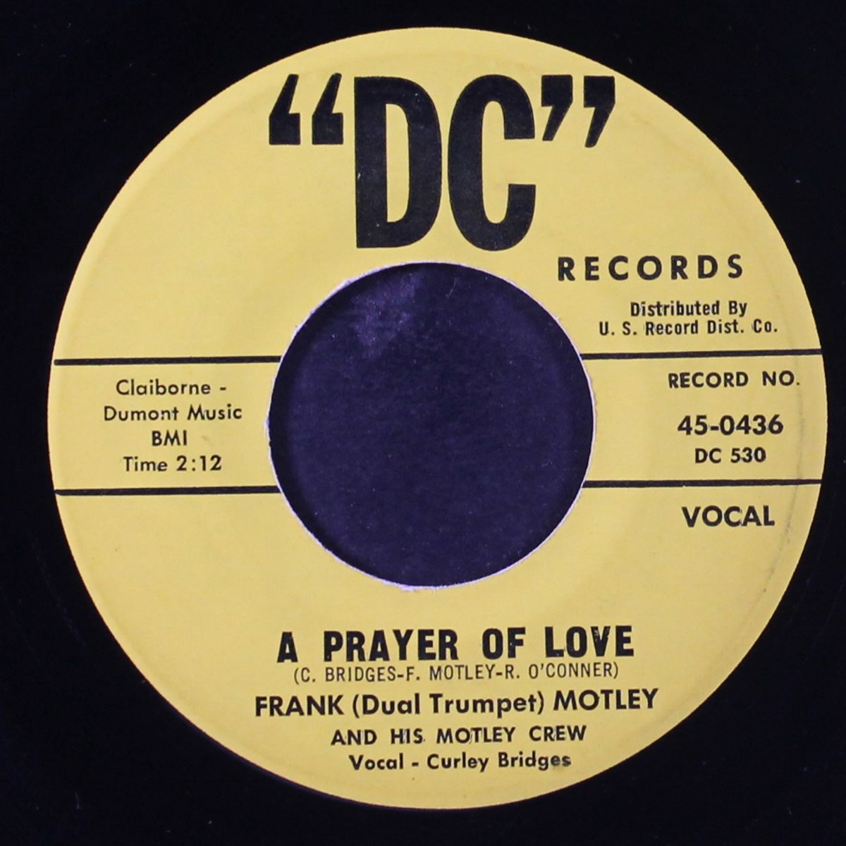 yeah, let's fly / a prayer of love by FRANK MOTLEY & GROUP