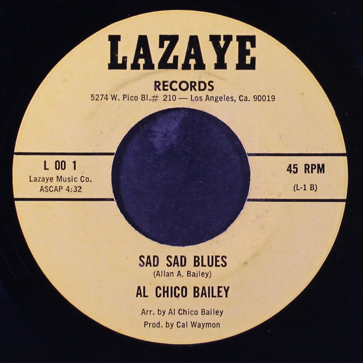 sad sad blues / baby stop acting so crazy by AL CHICO BAILEY