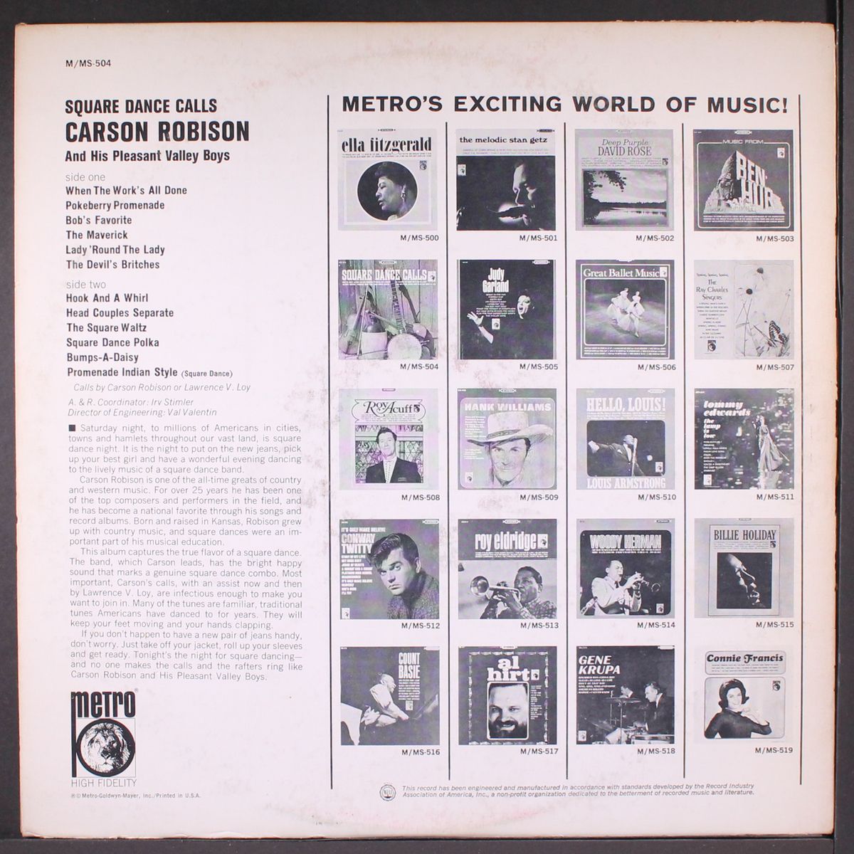 square dance calls by CARSON ROBISON