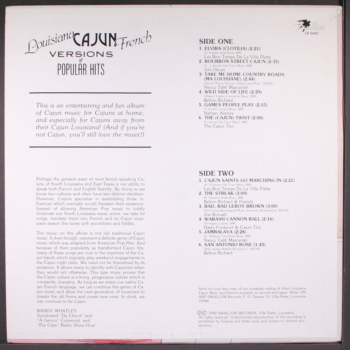 louisiana cajun french versions of popular hits by VARIOUS