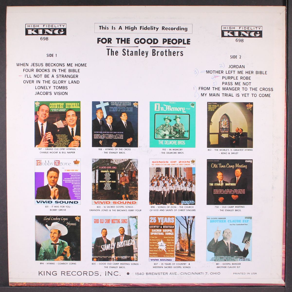 for the good people by STANLEY BROTHERS