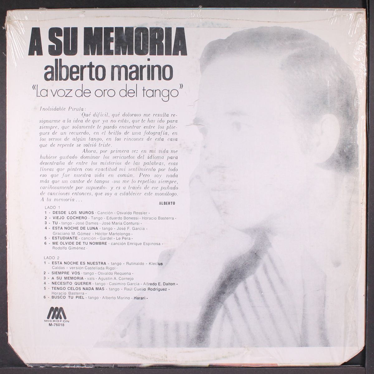 a su memoria by ALBERTO MARINO