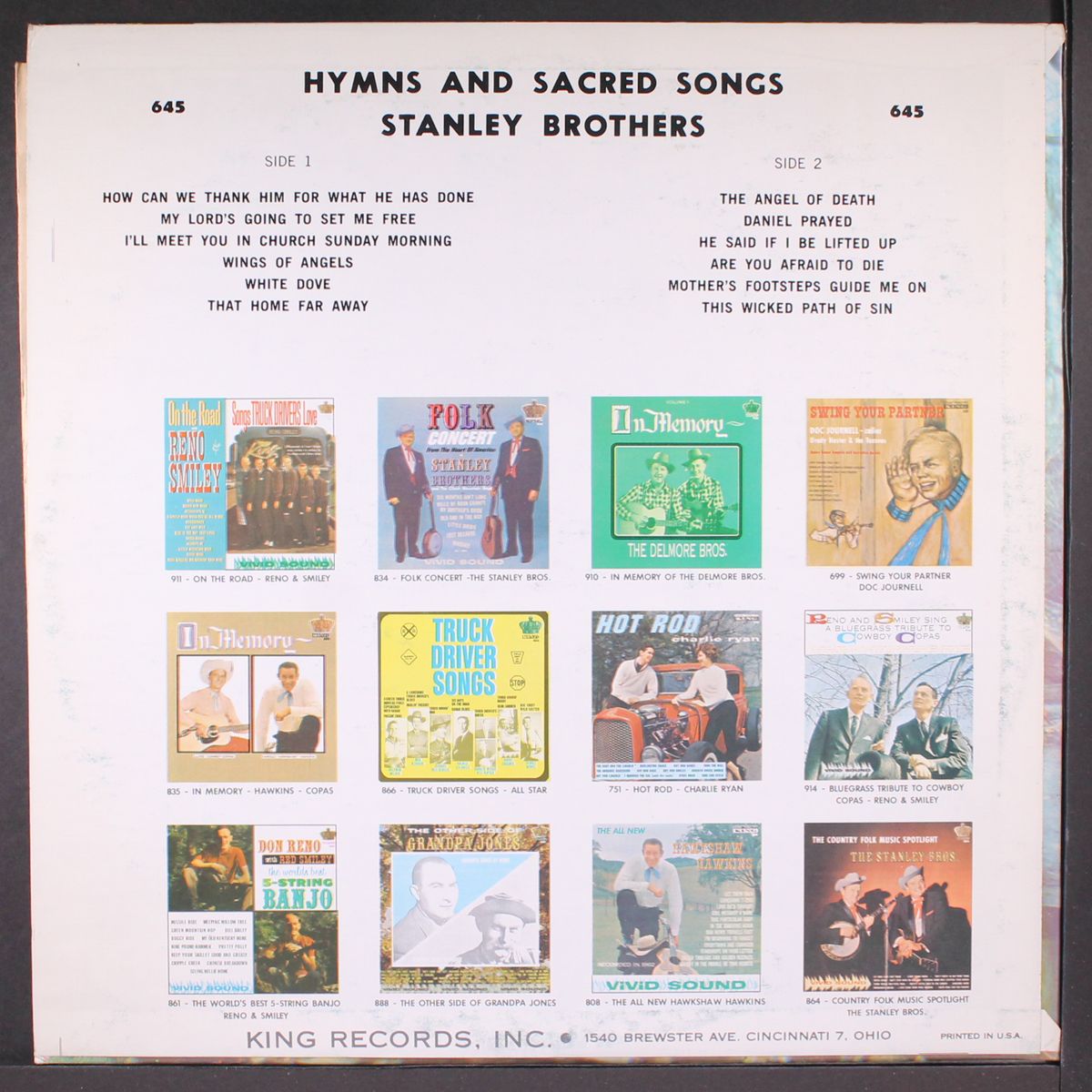 hymns and sacred songs by STANLEY BROTHERS