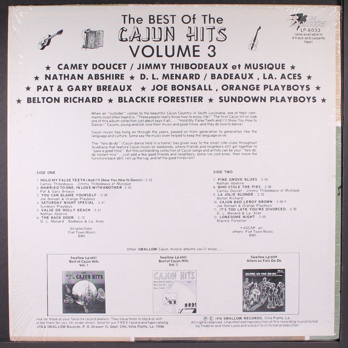 the best of the cajun hits, vol. 3 by VARIOUS