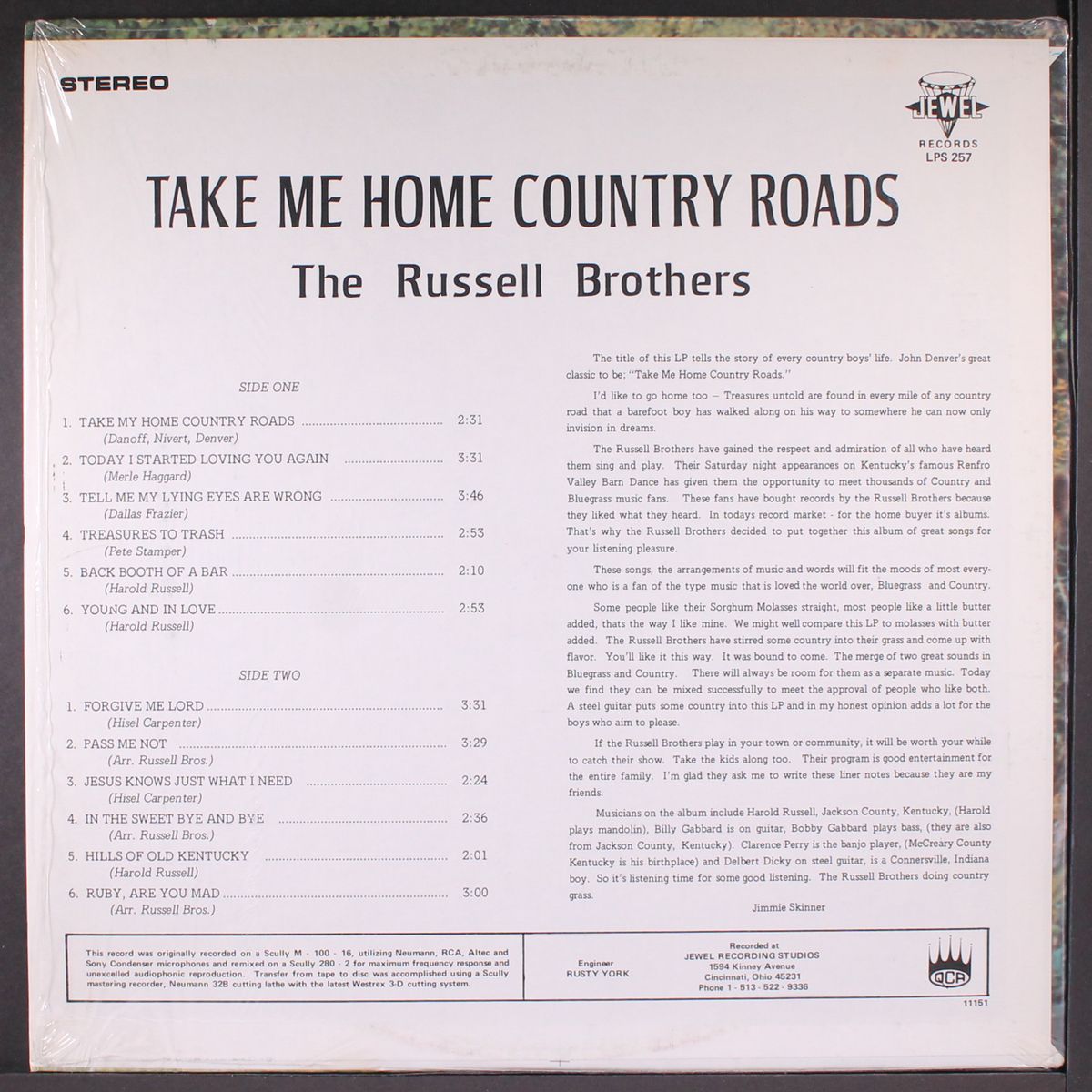 take me home country roads by RUSSELL BROTHERS