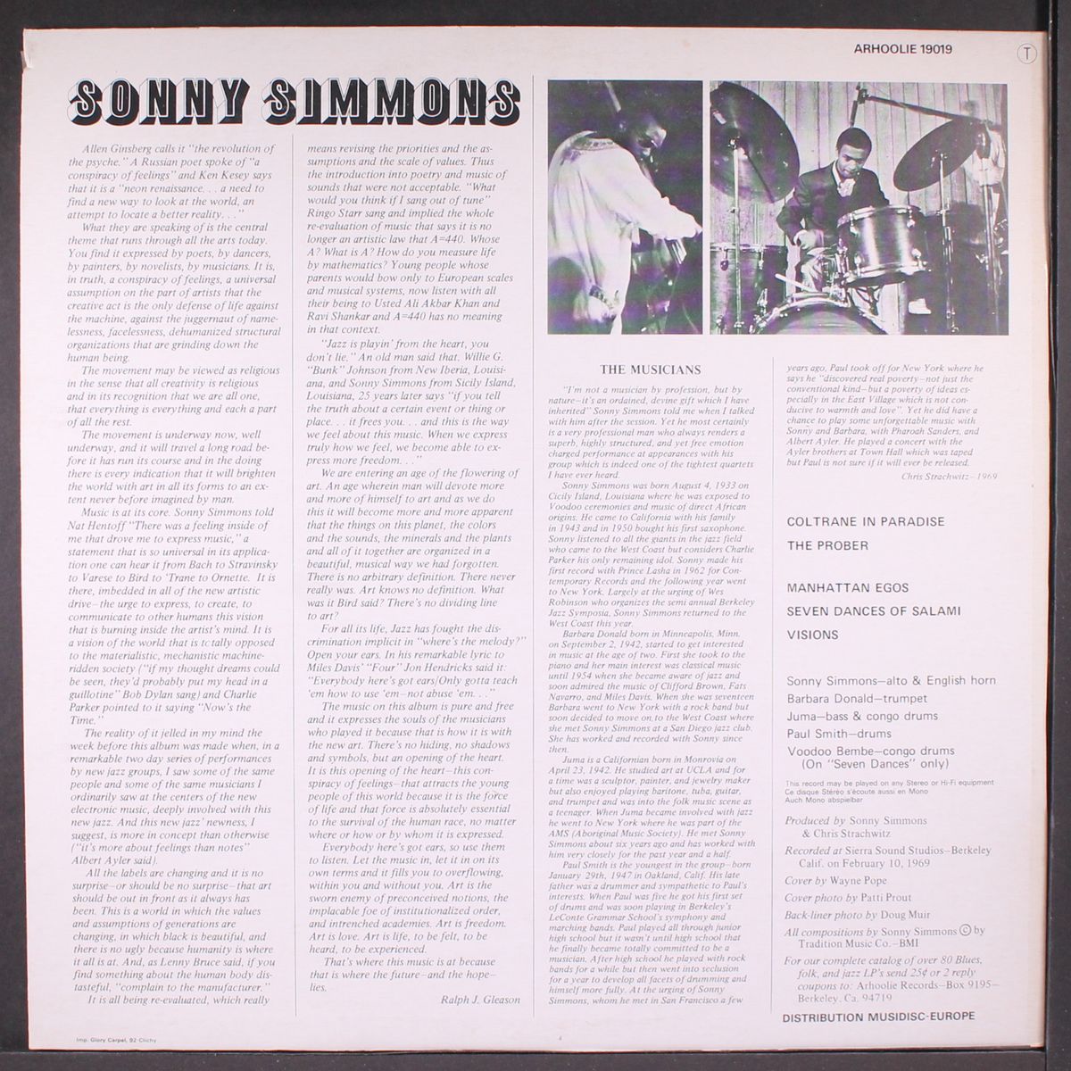 manhattan egos by SONNY SIMMONS