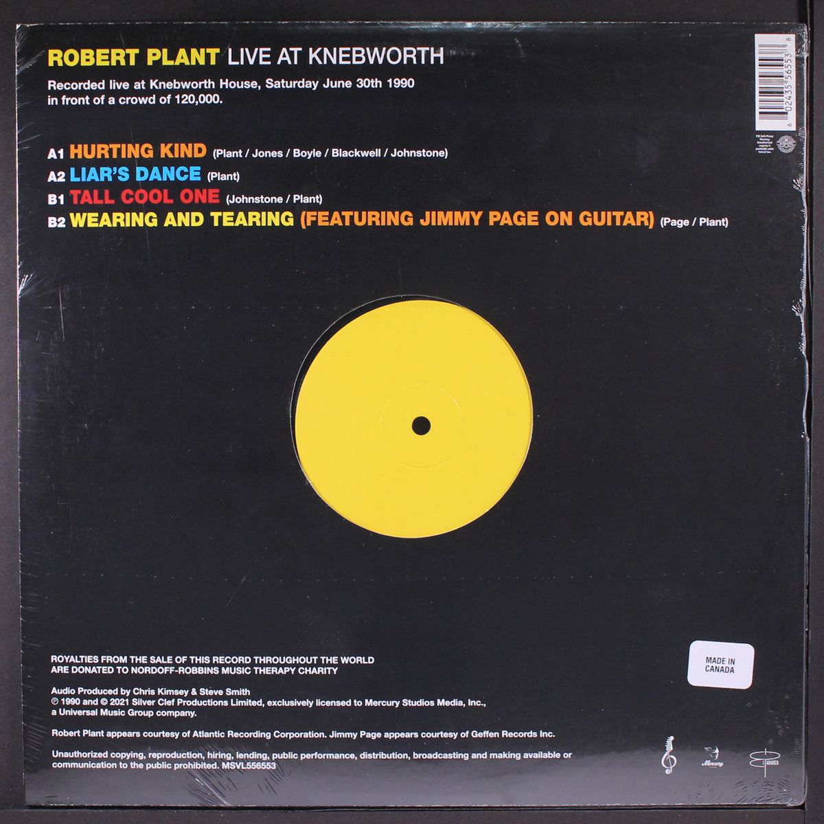 live at knebworth by ROBERT PLANT