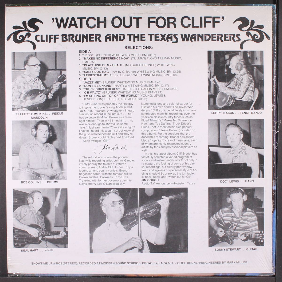 watch out for by CLIFF BRUNER & TEXAS WANDERERS