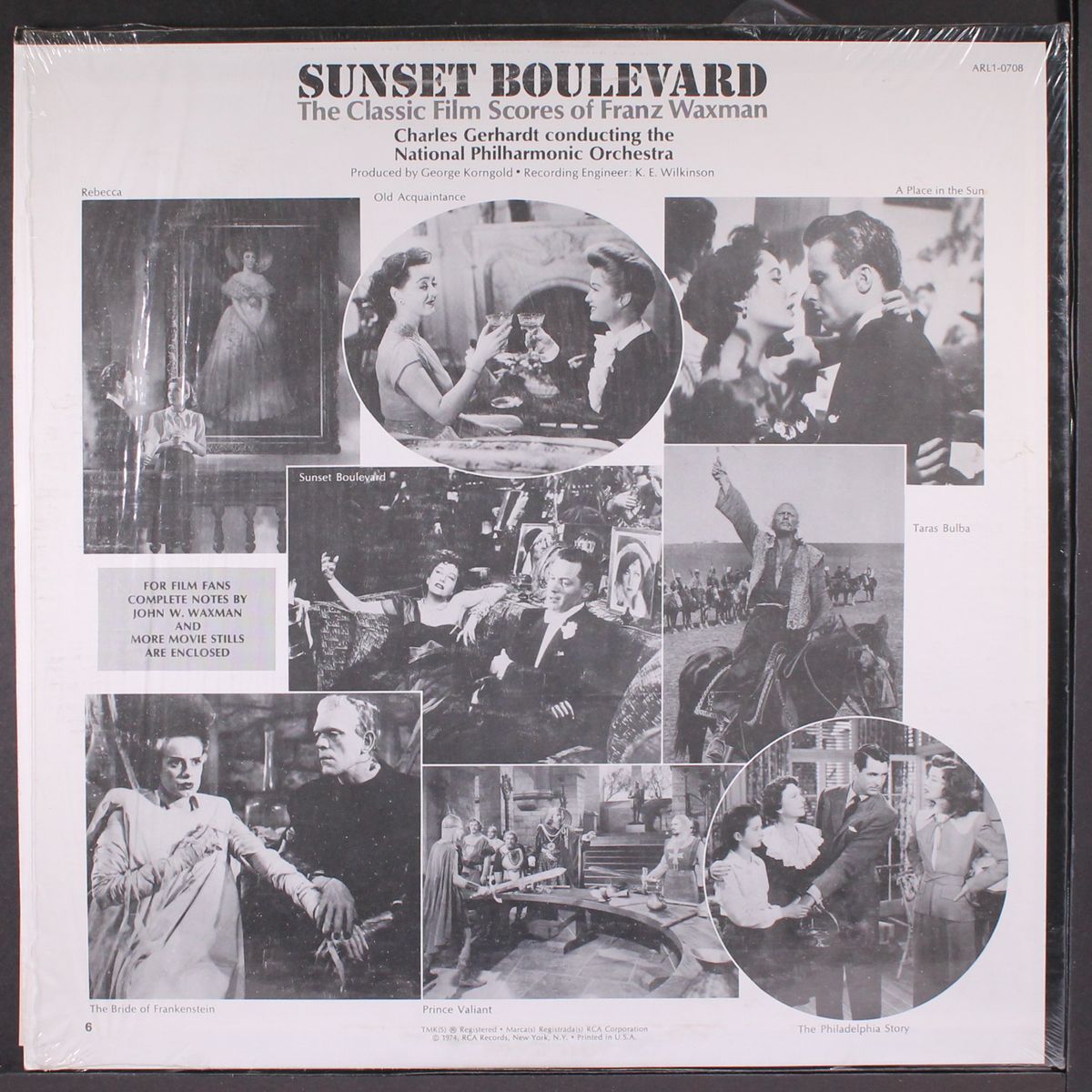 sunset boulevard - the classic film scores of franz waxman by CHARLES GERHARDT