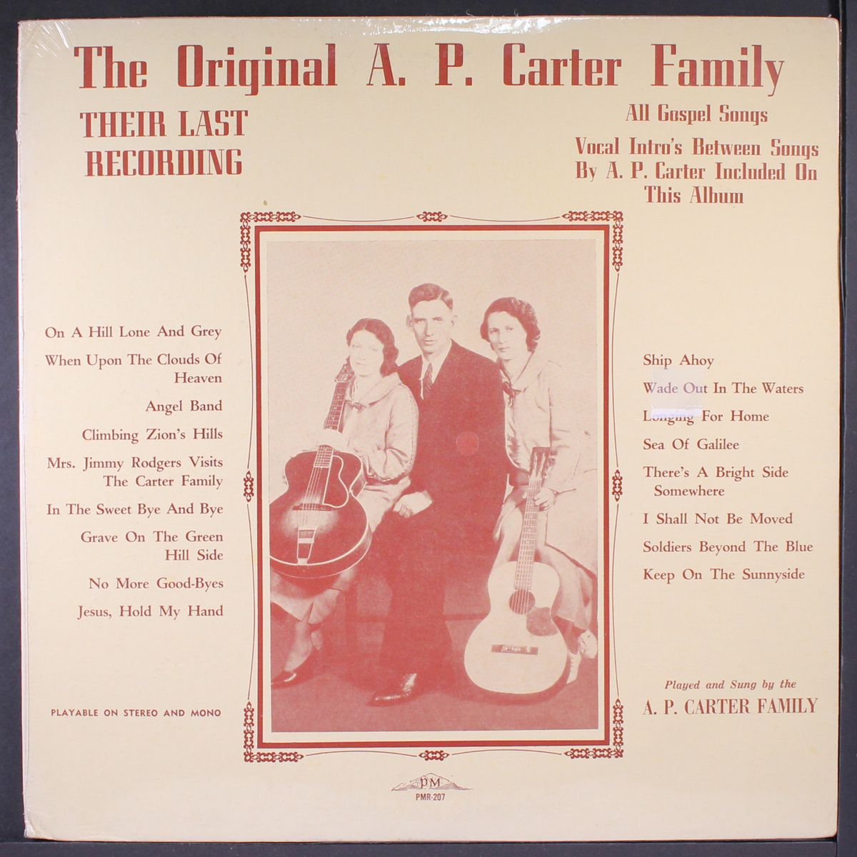 their last recording by A.P. CARTER FAMILY