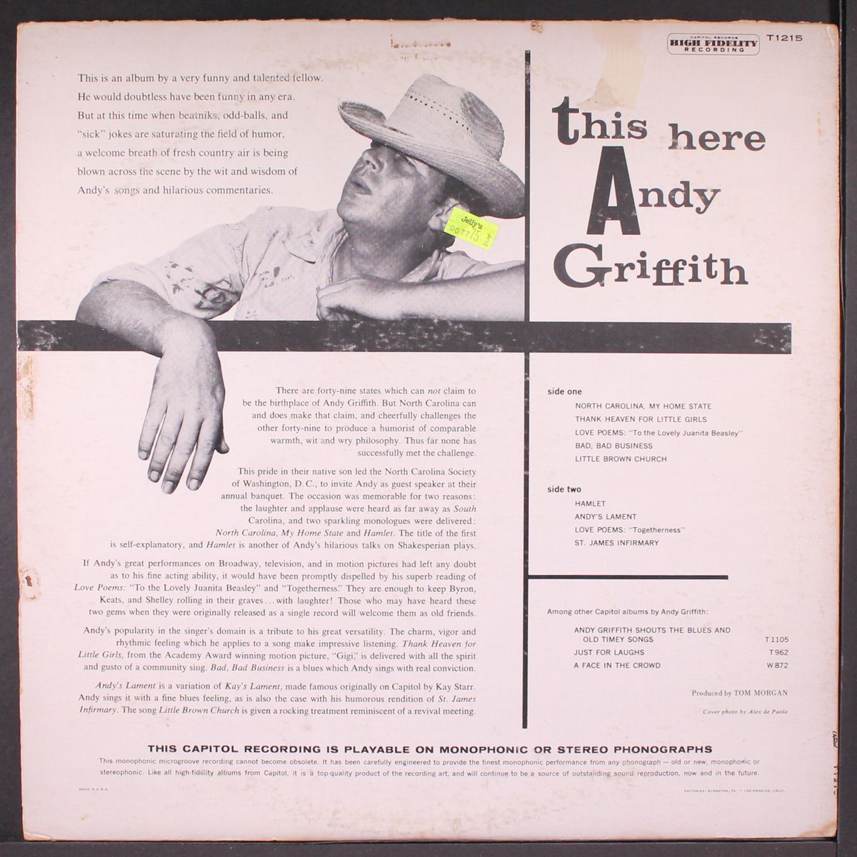 this here by ANDY GRIFFITH