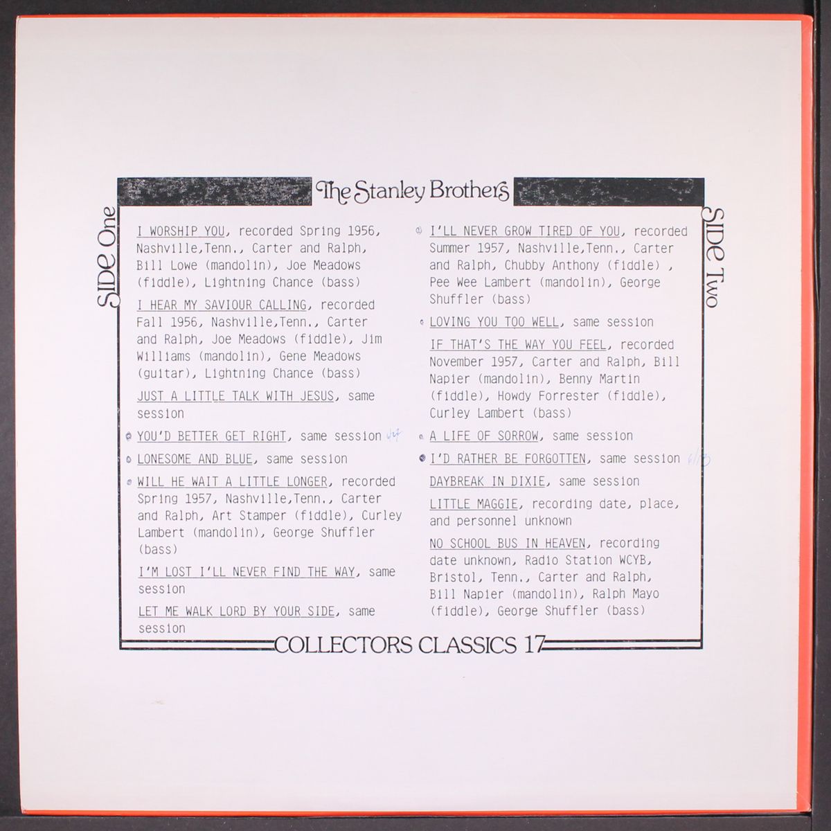 vintage years by STANLEY BROTHERS