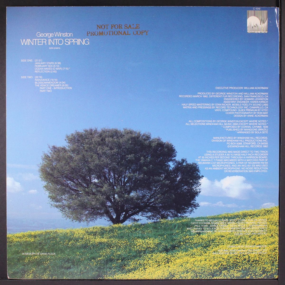 winter into spring by GEORGE WINSTON
