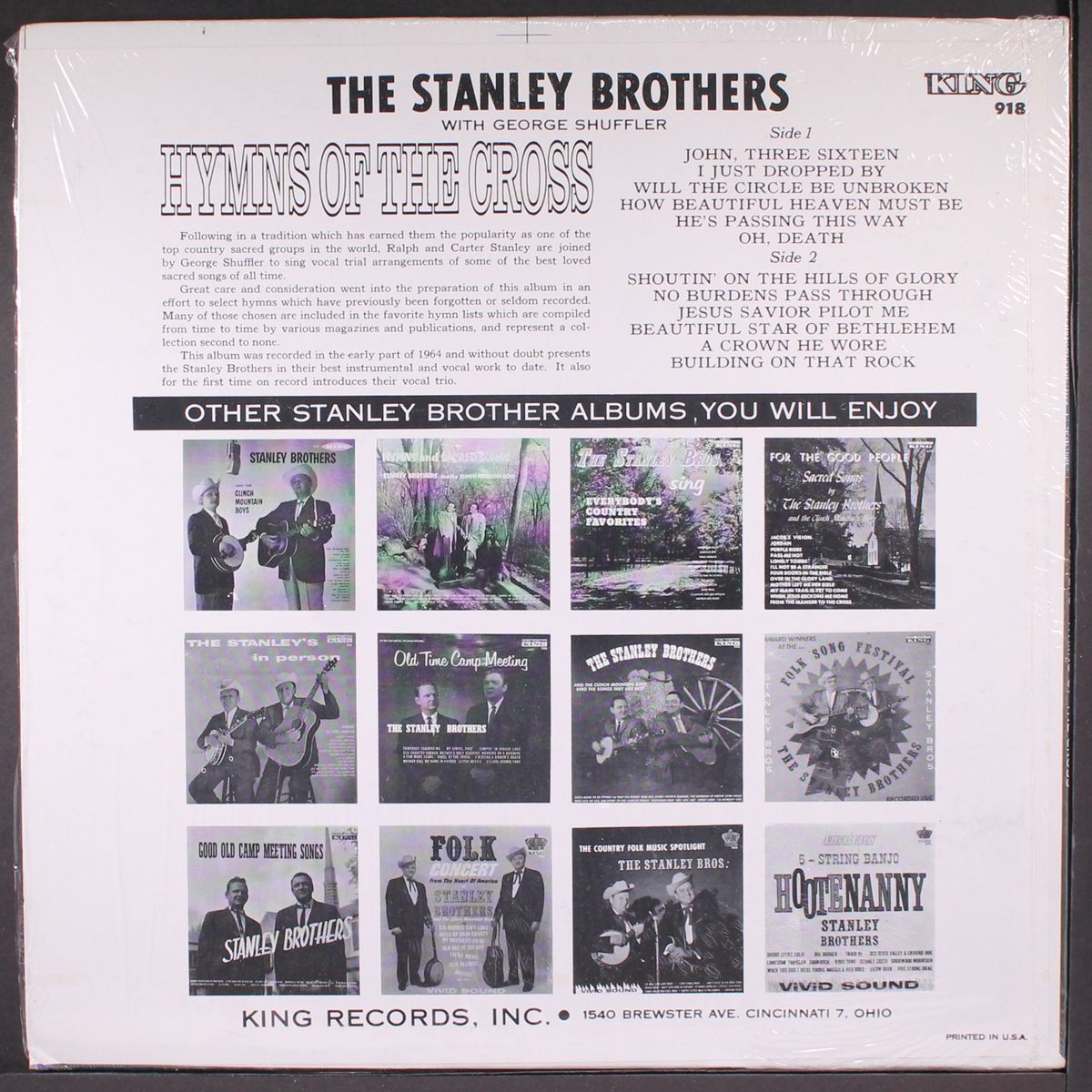hymns of the cross by STANLEY BROTHERS