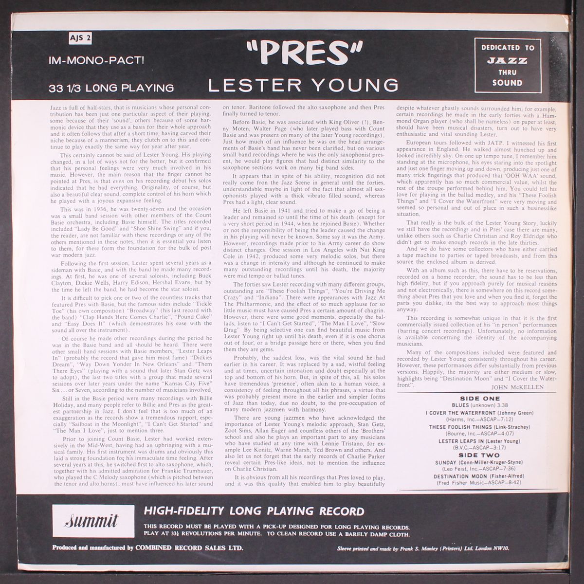 pres! by LESTER YOUNG