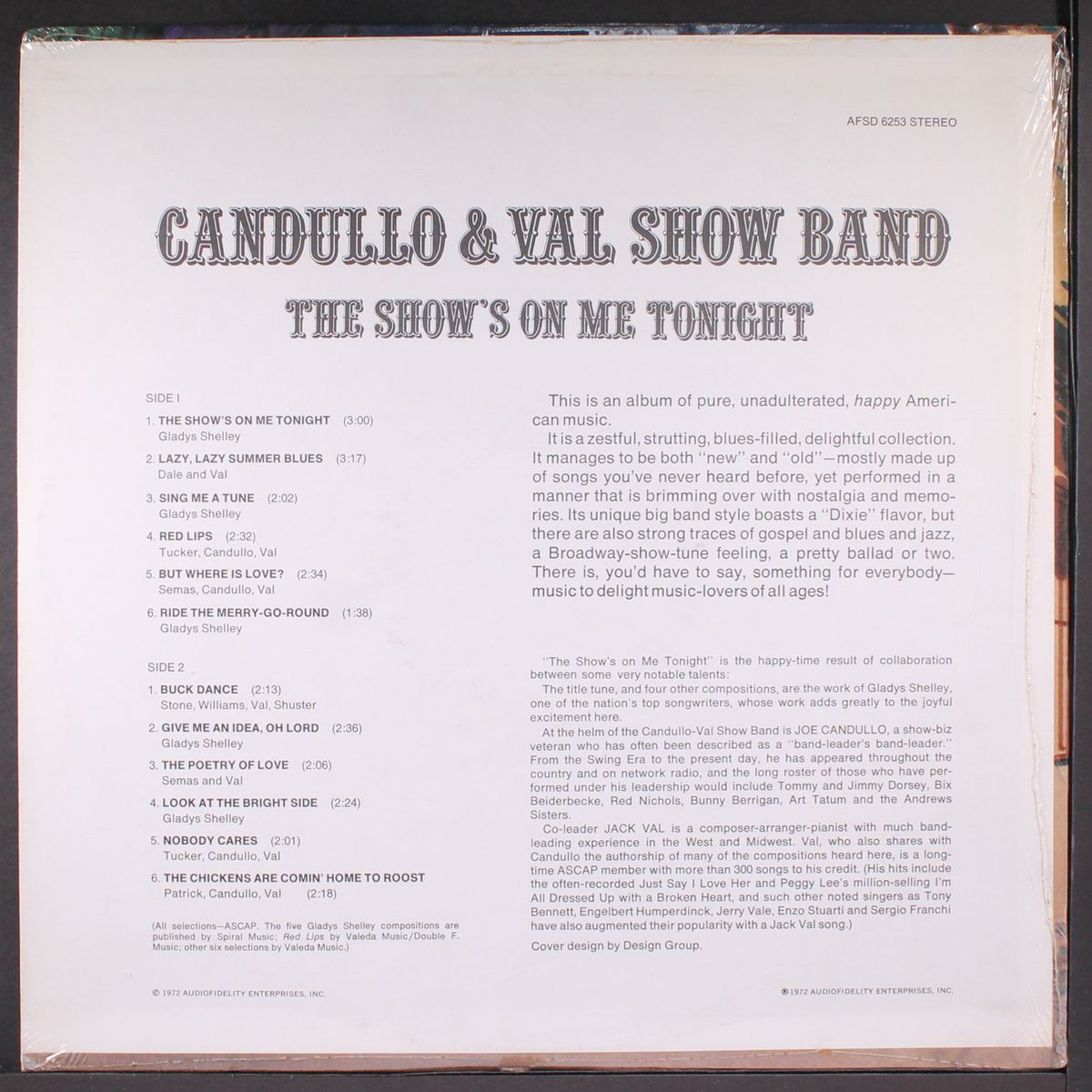 the show's on me tonight by CANDULLO & VAL SHOW BAND