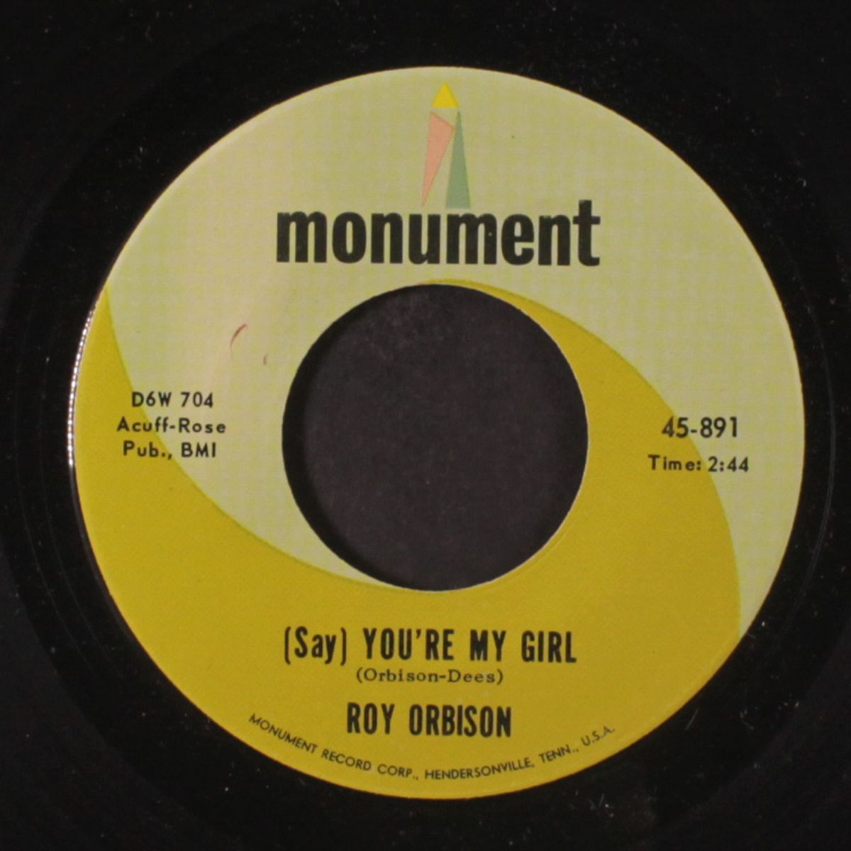 (say) you're my girl / sleepy hollow by ROY ORBISON