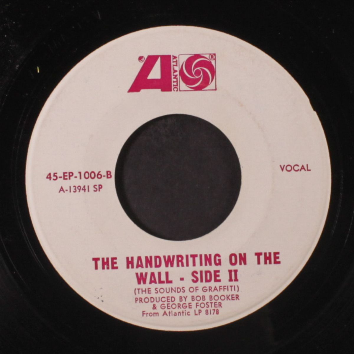 handwriting on the wall by BOB BOOKER & GEORGE FOSTER