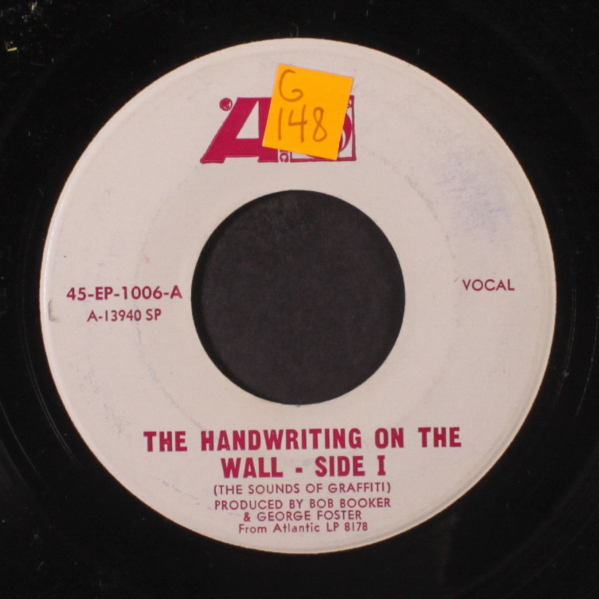 handwriting on the wall by BOB BOOKER & GEORGE FOSTER