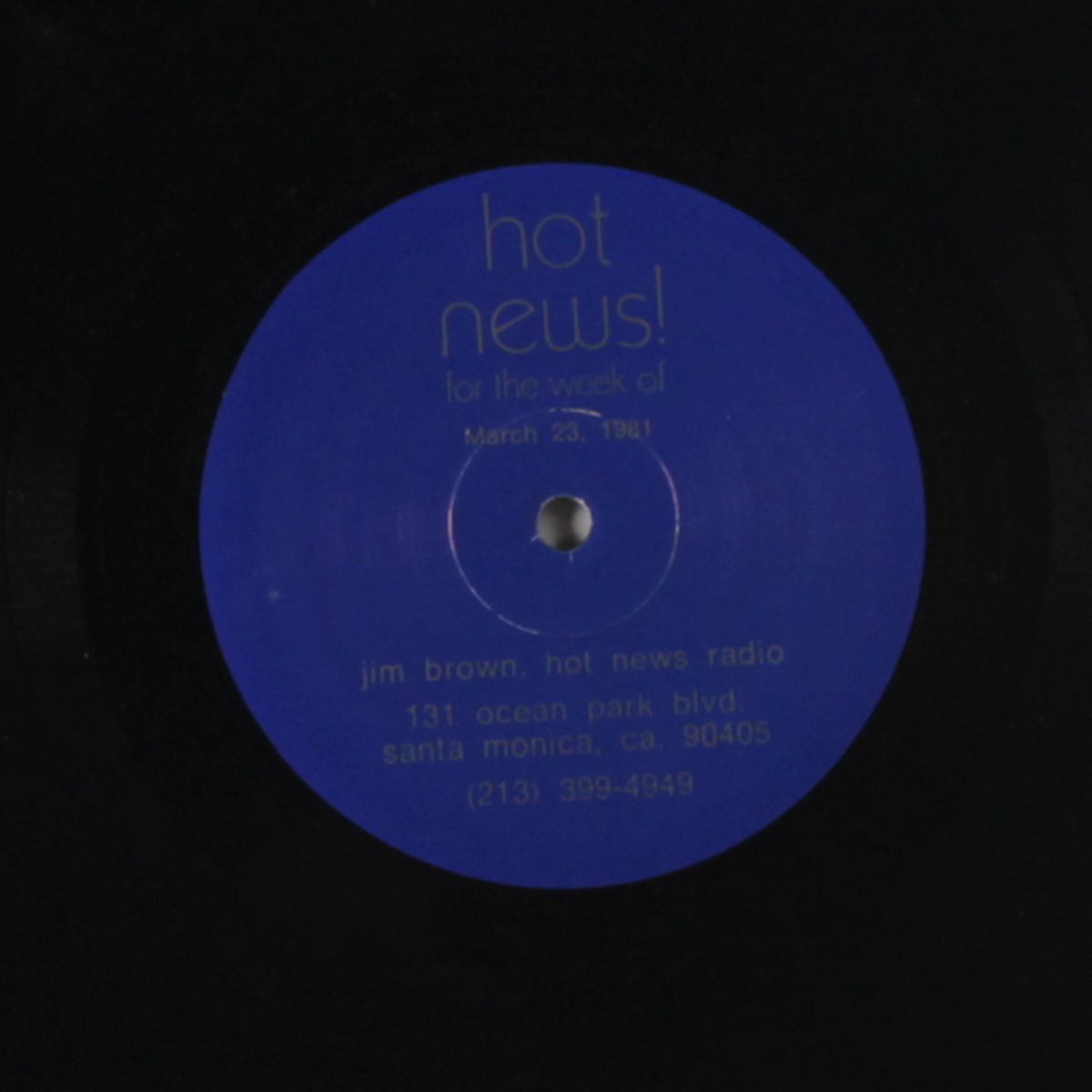 hot news march 23, 1981 by JIM BROWN