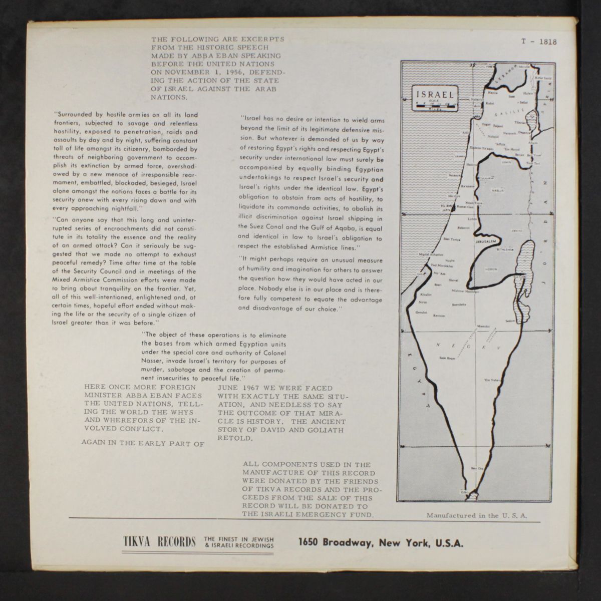 the historic speech of our time by ABBA EBAN