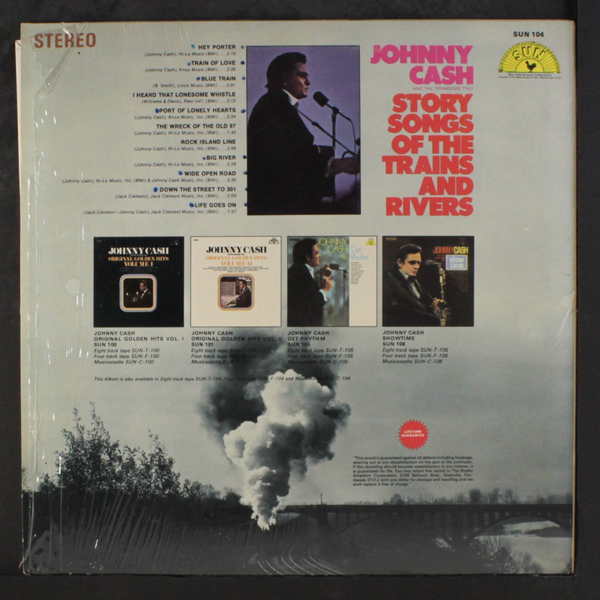 story songs of the trains and rivers by JOHNNY CASH