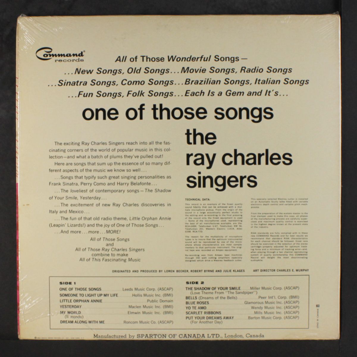 one of those songs by RAY CHARLES SINGERS