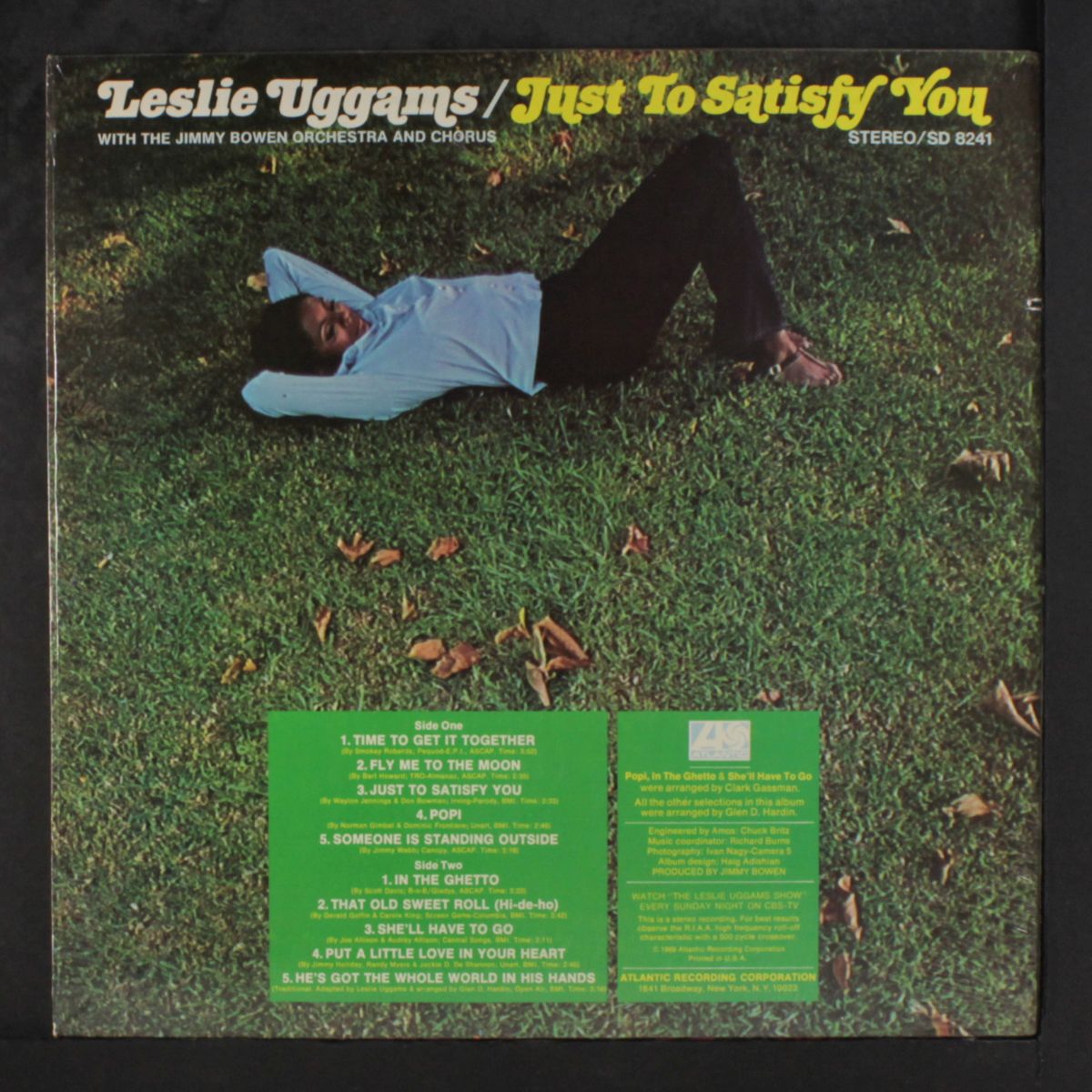 just to satisfy you by LESLIE UGGAMS