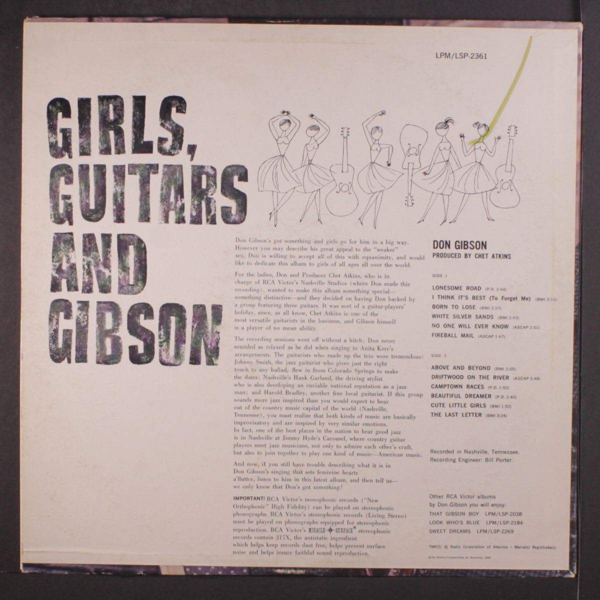 girls, guitars, & gibson by DON GIBSON