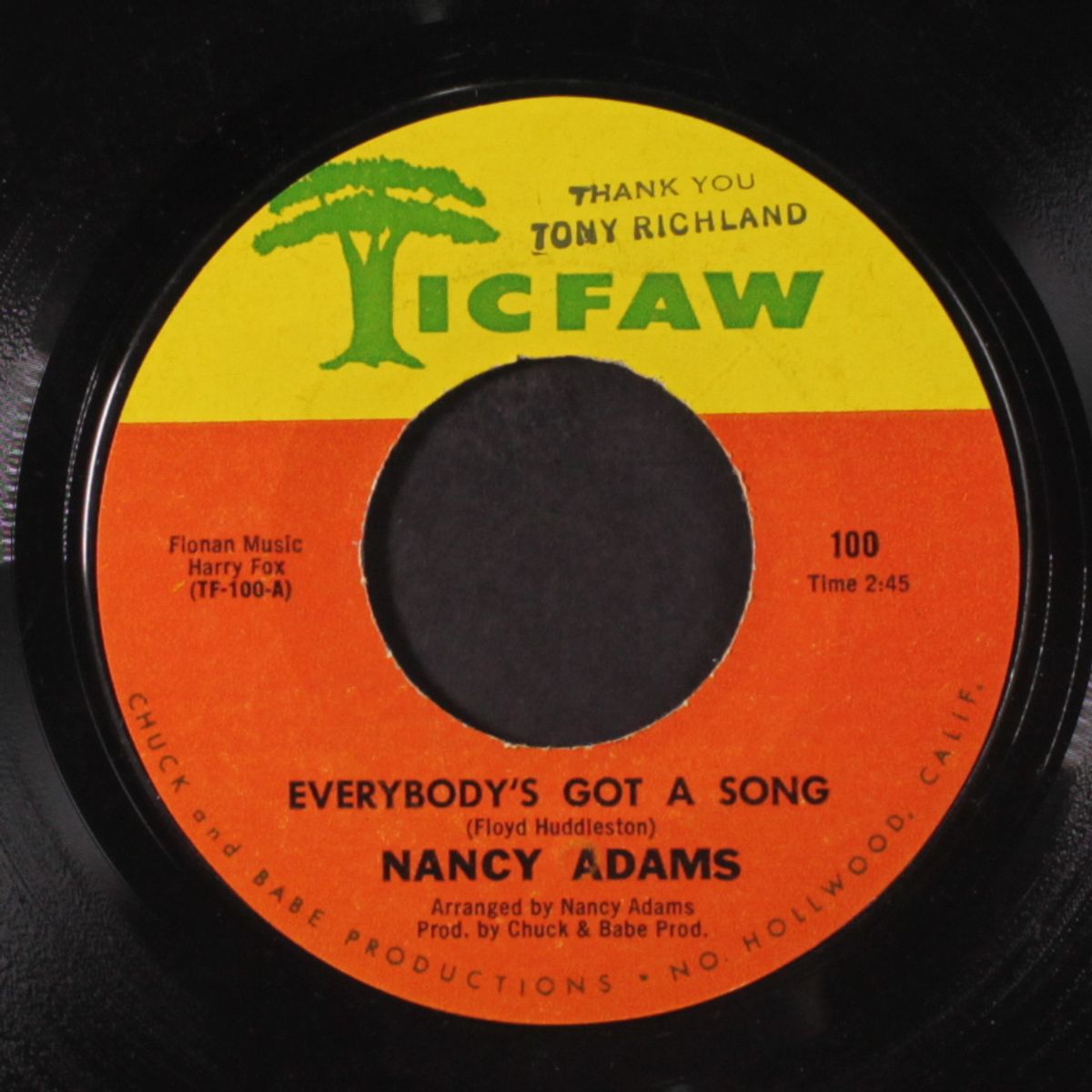 better days / everybody's got a song by NANCY ADAMS