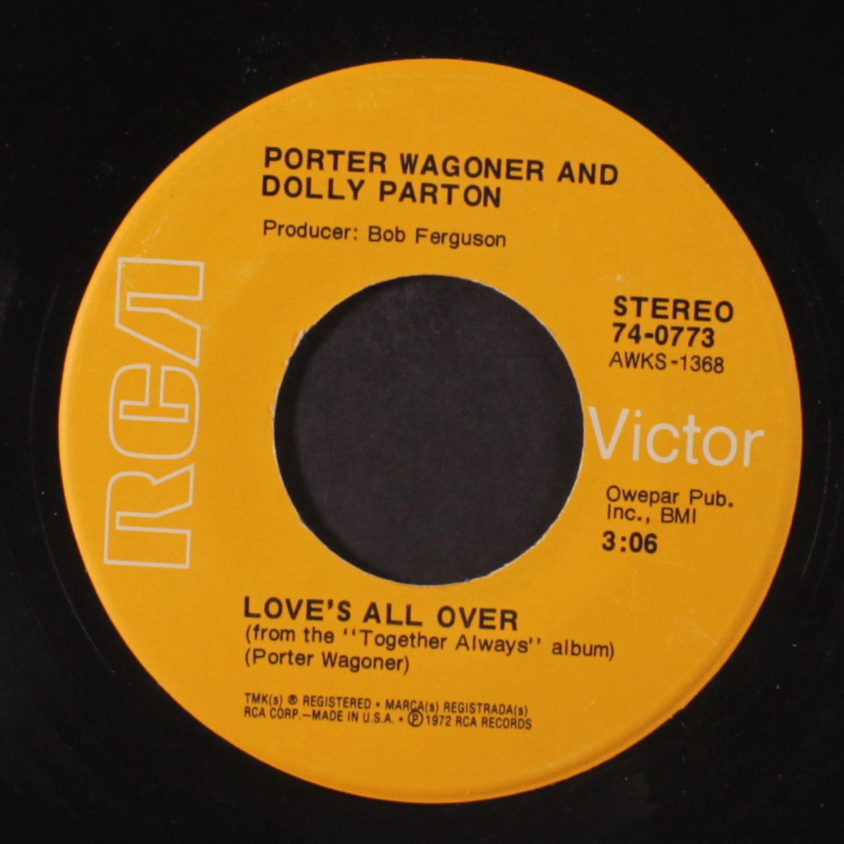 together always / love's all over by PORTER WAGONER & DOLLY PARTON