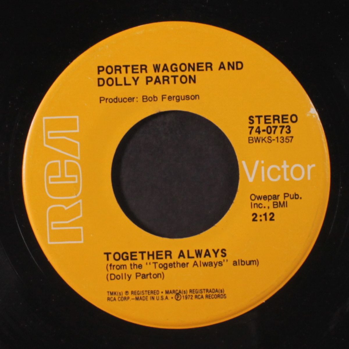 together always / love's all over by PORTER WAGONER & DOLLY PARTON