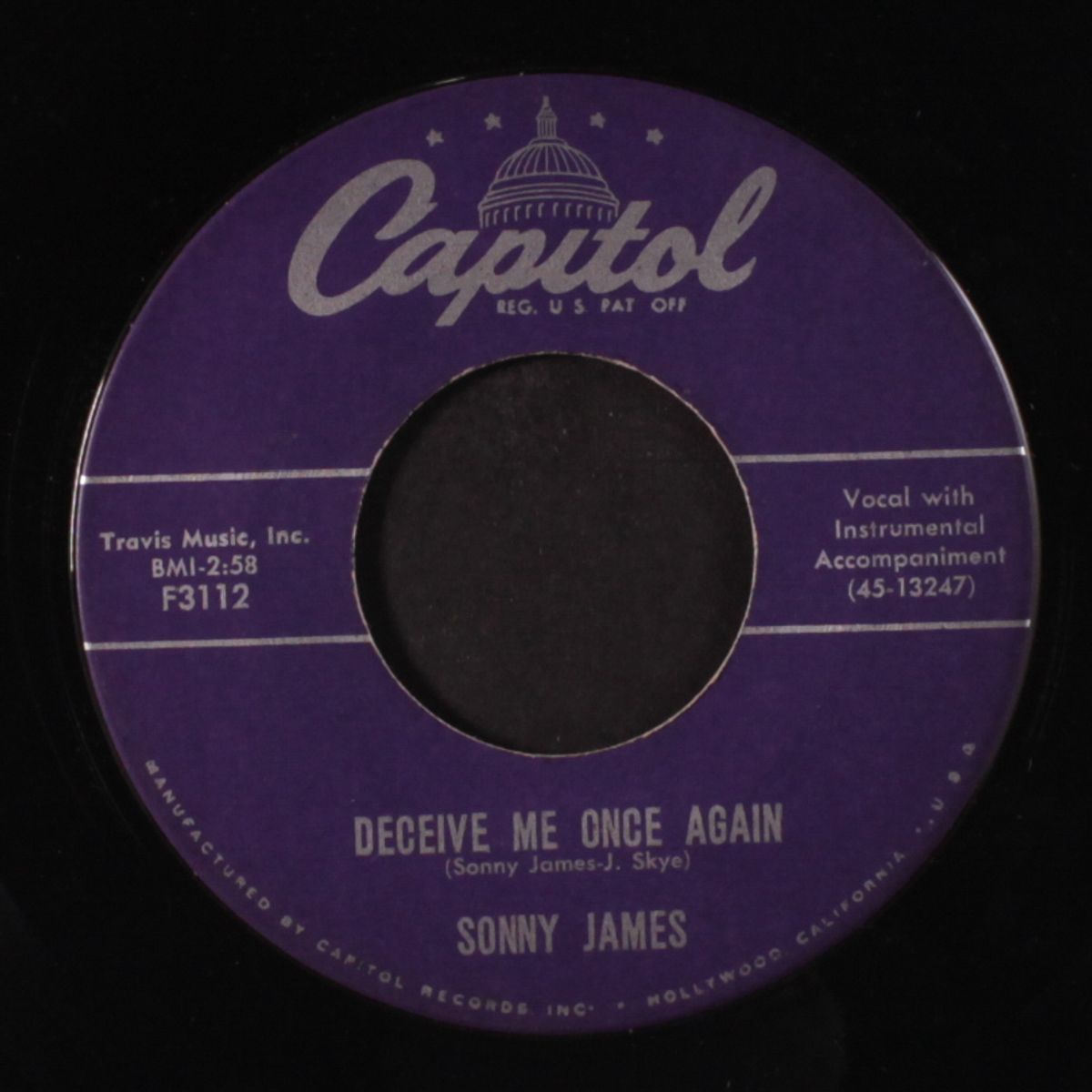 deceive me once again / ain't gonna take no chances by SONNY JAMES