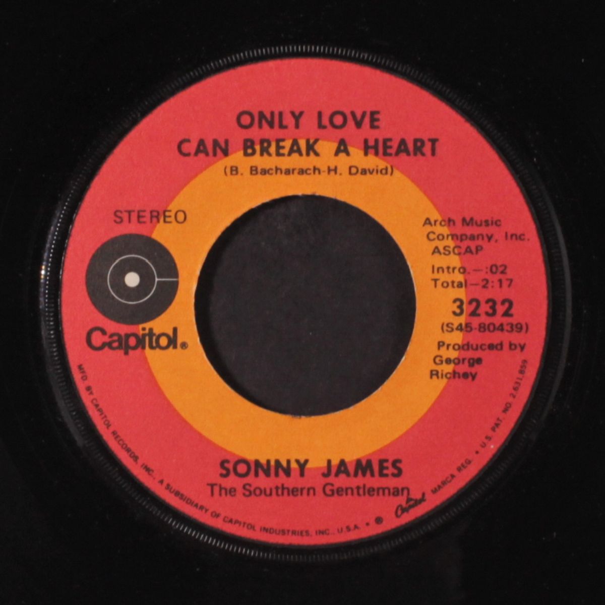 only love can break a heart by SONNY JAMES